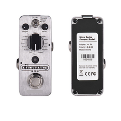 Grooves Loop Drum Machine & Looper Pedal 3 Modes Max. 20min Recording Time Tap Tempo True Bypass Full Metal Shell