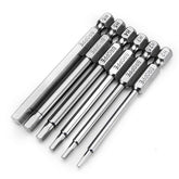 6pcs 75mm H2-H6 Magnetic Hexagon Head Screwdriver Bits 1/4 Inch Hex Shank