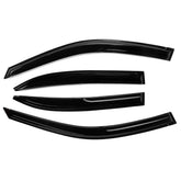 4Pcs Plastic Exterior Visor Vent Shades For Honda Civic 4DR Sedan JDM Wavy Mugen Style 2001-2005 Window Sun Rain Guard Deflector