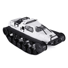 2.4G Drift RC Tank Car with Two Rubber and Two Mental Tracks with LED Lights RTR High Speed Full Proportional Control Vehicle Models