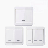 Universal Wireless Remote Control 86 Wall Panel RF Transmitter With 1 2 3 Buttons 433MHz