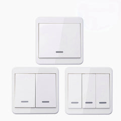 Universal Wireless Remote Control 86 Wall Panel RF Transmitter With 1 2 3 Buttons 433MHz