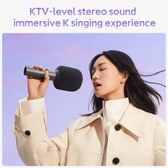 Microphone Bluetooth 5.1 DSP Noise Cancellation Stereo Sound Effect Double Duet Home KTV with 9 Kinds Effects