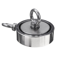 300KG Dual Size Neodymium Recovery Magnet Lifting Clamping Fishing Magnet Slavage Tool