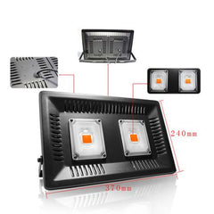 100W Waterproof Full Spectrum LED Grow Light Double Head Hangable COB Plant Lamp 110/220V