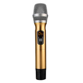 Wireless Handheld Mic 25 Channel UHF Receiver Adapter Stereo Microphone for KTV PC TV