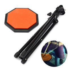 8'' 21cm Rubber Dumb Drum Practice Pads Set with Stand