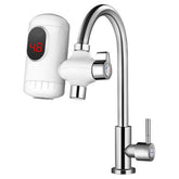 3000W 220V 3 Seconds Instant Tankless Electric Hot Water Heater Faucet Kitchen Fast Heating Tap with LED Digital Display