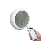 Smart Temperature And Humidity Sensor LCD Display Battery Powered with Smart Life App Alexa Google Home