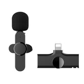 Type-C/ IOS Interface Wireless Lavalier Microphone Clip-on Lapel Mic for iPhone iPad Audio Video Recording