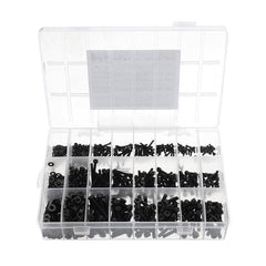 1080Pcs M2 M3 M4 Hex Socket Cap Head Screw Carbon Steel 12.9 Grade Bolt Nut Assortment Kit 4-30mm