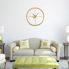 50CM/60CM Double Layer Wall Clock Creative Living Room Round Vintage Wrought Iron Wall Clock