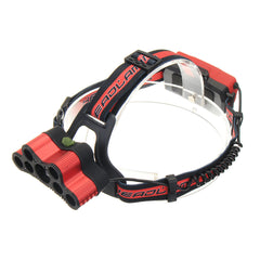 6-Modes 7xT6+2xQ5 LED Head Lamp USB Rechargeable Camping Head Torch With SOS Whistle Function
