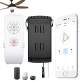 WiFi Fan Ceiling Light Driver Controller Wireless Remote Control Timing Mobile App Remote Controller Switch Works with Alexa, Google Home 433MHz