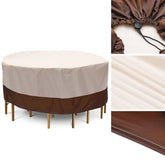 Waterproof Patio Furniture Round Cover Outdoor Table Chairs Bench Sofa Rain Dust Protector