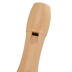 Wood Flute 2 Knots for Maple Clarinet, 8 Holes, Suitable for Children and Beginners with Cleaning Brush / Case / Lanyard