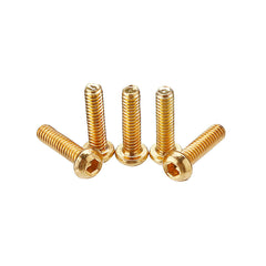 50Pcs Titanium Plated M3 Hex Socket Button Head Screws Alloy Steel 12.9 Grade Screw Bolt 5-20mm