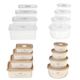 Storage Box Miscellaneous Grain Storage Plastic Sealed Box Refrigerator Freshness Box,4 PCS