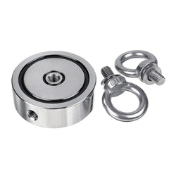 400KG Double Side Strong Recovery Magnet Fishing Salvage Tool w/ 10/20M Rope And Gloves