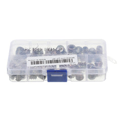 70Pcs M4/M5/M6 Zinc Alloy Wood Furniture Hex Socket Drive Head Threaded Insert Nut Internal and External Nut 8-15mm