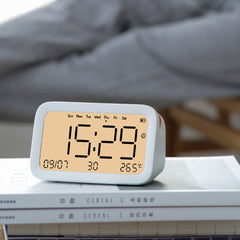 Alarm Clock Multi-function Smart Bluetooth Timekeeping Clock Digital Diaplsy Electronic with Temperature Date Clock Support SD Card