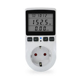 EU Plug Intelligent AC Power Meter Wattmeter Socket Billing Socket Power Monitor Overload Alarm