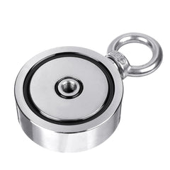 400KG Double Side Strong Recovery Magnet Fishing Salvage Tool w/ 10/20M Rope And Gloves