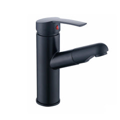 360 Bathroom Basin Mixer Tap Pull Out Rotate Spout Spray Brass Faucet G1/2