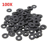 M3NW1 Black Flat Nylon Washer OD 8mm for M3 Screws 100pcs