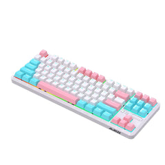87 Keys 3 Mode Bluetooth Gaming Mechanical Keyboard RGB Backlit Wireless Keyboards Hot Swappable Ergonomic for Win/MacOS/iOS/Andriod