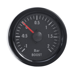 2Inch 52mm -1 To +2 Bar 12V Car LED Turbo Boost Pressure Gauge Meter Universal