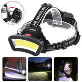 600LM COB LED Headlamp USB Rechargeable 4 Modes Flashlight Mini Waterproof Headlight Torch