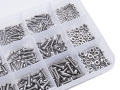 480Pcs Stainless Steel Phillips Pan Head Screws Nuts Assortment Kit M2 M2.5 M3