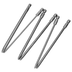 12pcs 150mm Long Screwdriver Bits 1/4 Inch Hex Shank Magnetic Cross Head Screwdriver Bit Set