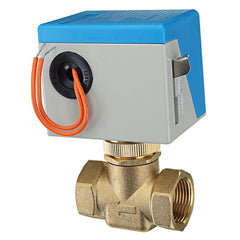 3/4" Motorized Electric Brass Globe Valves 2 Wire AC 220V Female Two Way Stop Valve