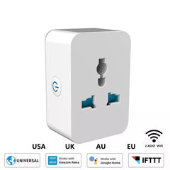 Universal Smart Home Power Socket Plug Basic Wireless WiFi APP Remote Control Timer Switch Powercube US EU UK AU Adapter