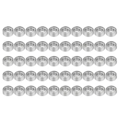 50Pcs 5x10x4mm Metal Sealed Shielded Deep Groove Ball Bearing