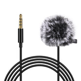 3.5mm Wired Microphone 3M Lavalier Omnidirectional Condenser Mic Recording Vlogging Video