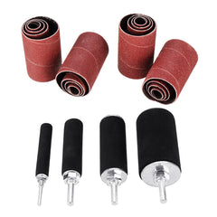20Pcs/Set 80/120 Grit Sanding Drum Kit Drum Rubber Mandrels for Drill Press wood working Kit