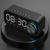 Bluetooth 5.0 Speaker Alarm Clock Night Light Multiple Play Modes LED Display 360 Surround Stereo Sound 1800mAh Battery Life