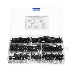 220Pcs/Set M3.5 Carbon Steel Flat Countersunk Head Cross Woodworking Screws Self Tapping Wood Screw Kit