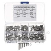 M3SH2 M3 Stainless Steel Hex Socket Button Head Cap Screw Bolts Nuts Assortment 240pcs