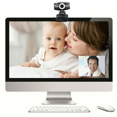 480P USB 2.0 CMOS Image Sensor Webcam with Microphone for Laptop Desktop