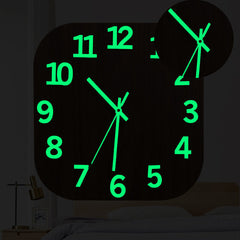 Luminous Clock Wall Clock Living Room Stereo Large Digital Enhancement Long Effect Luminous Clock Bedroom Wall Watch