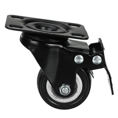 4pcs 2" 50mm Swivel Castor Wheel Heavy Duty 200KG Trolley Furniture Caster Rubber