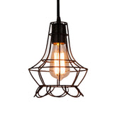 Nordic Style Retro E27 Metal Pendant Cage Light for Bar Coffee Shop Indoor Hanging Lamp Decor