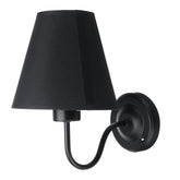 Wall Light American Style Bedroom Wrought Iron Retro Bedside Lamp with Power Switch Cord Without Bulb