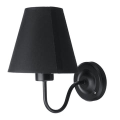 Wall Light American Style Bedroom Wrought Iron Retro Bedside Lamp with Power Switch Cord Without Bulb