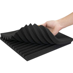 12pcs 30x30x2.5cm Acoustic Foam Soundproof Studio Soundproofing Panels Cinema Muffler Sponge Absorption Treatment Panel for Walls Sound Absorbing