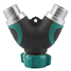 3/4 Inch Garden Hose 2 Way Splitter Valve Water Pipe Faucet Connector US Standard Thread